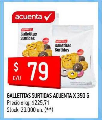 Walmart Galletitas Surtida Acuenta X 350G oferta