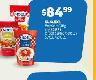 Makro Salsa noel oferta