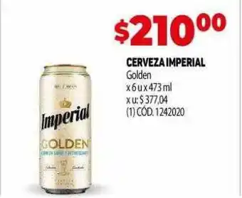 Makro Cerveza imperial golden oferta