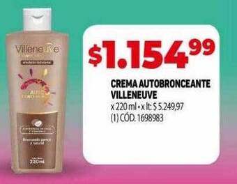 Makro Crema autobronceante villeneuve oferta