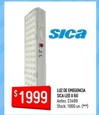 Walmart Luz De Emegencia Sica Led X 60 oferta