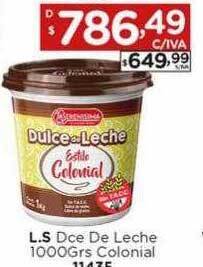 Hipermay L.s dce de leche colonial oferta