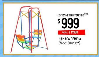 Walmart Hamaca Gemela oferta