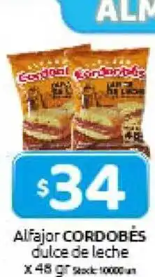 Cordiez Alfajor cordobés dulce de leche oferta