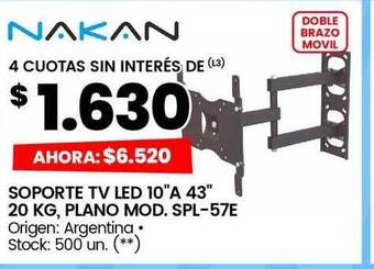 Changomas Soporte tv led 10 oferta