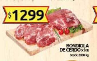 Cordiez Bondiola de cerdo x kg oferta