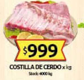Cordiez Costilla de cerdo x kg oferta