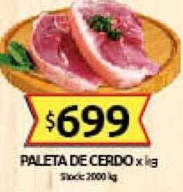 Cordiez Paleta de cerdo x kg oferta
