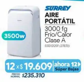 Surrey aire portátil frio-calor clase a