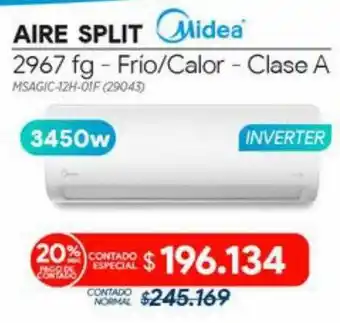 Aire split - frio-calor - clase a