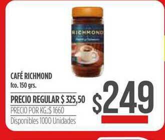 Supermercados Vea Café Richmond oferta