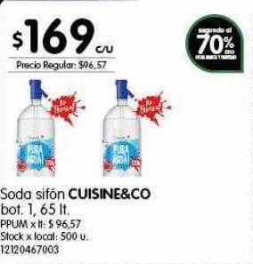 Jumbo Soda sifón cuisine&co oferta