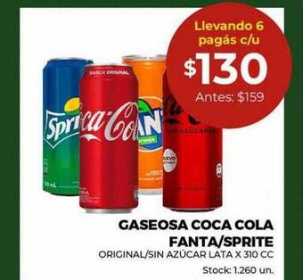 Super MAMI Gaseosa coca cola fanta sprite oferta