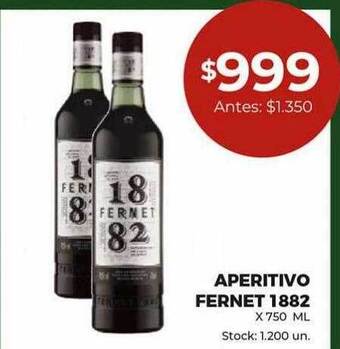 Super MAMI Aperitivo fernet 1882 oferta