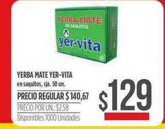 Supermercados Vea Yerba Mate Yer-vita oferta