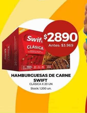 Super MAMI Hamburguesas de carne swift oferta