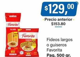 Supermercados Damesco Fideos largos o guiseros favorita oferta