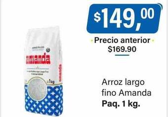 Supermercados Damesco Arroz largo fino amanda oferta
