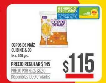 Supermercados Vea Copos De Maiz Cuisine & Co oferta