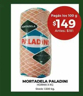 Super MAMI Mortadela paladini oferta