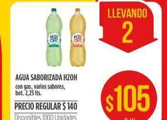 Supermercados Vea Agua Saborizada H2oh oferta