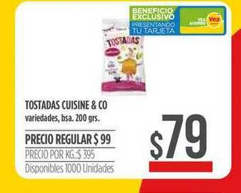 Supermercados Vea Tostadas Cuisine & Co oferta
