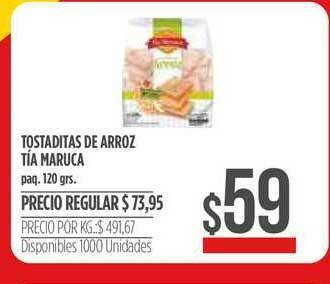 Supermercados Vea Tostaditas De Arroz Tia Maruca oferta