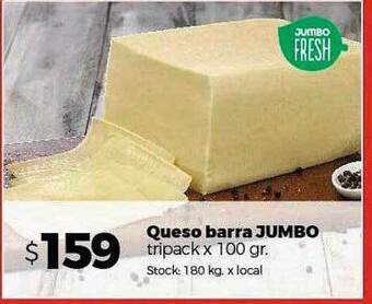 Disco Queso barra jumbo oferta