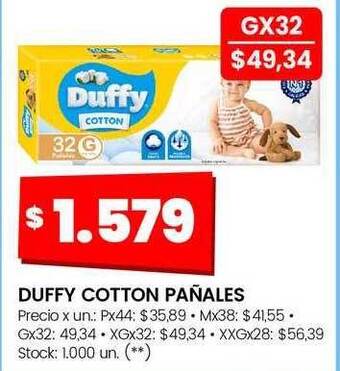 Changomas Duffy cotton pañales oferta