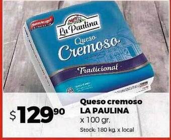 Disco Queso cremoso la paulina oferta