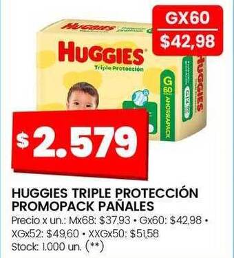 Changomas Huggies triple protección promopack pañales oferta