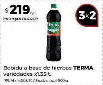 Disco Bebida a base de hierbas terma oferta