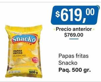 Supermercados Damesco Papas fritas snacko oferta