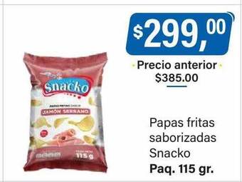 Supermercados Damesco Papas fritas saborizadas snacko oferta