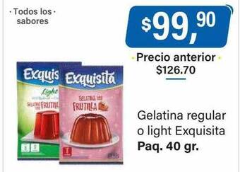 Supermercados Damesco Gelatina regular o light exquisita oferta