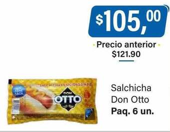 Supermercados Damesco Salchicha don otto oferta
