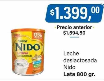 Supermercados Damesco Leche deslactosada nido oferta