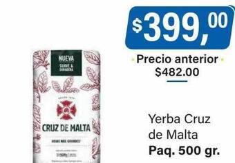 Supermercados Damesco Yerba cruz de malta oferta