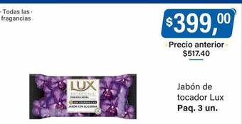 Supermercados Damesco Jabón de tocador lux oferta