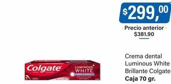 Supermercados Damesco Crema dental luminous white brillante colgate oferta