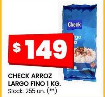 Check arroz largo fino