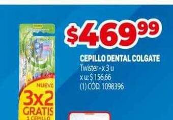 Makro Cepillo dental colgate oferta