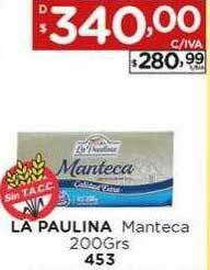 Hipermay La paulina manteca oferta