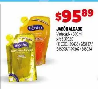 Makro Jabón algabo oferta