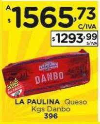 Hipermay La paulina queso kgs danbo oferta