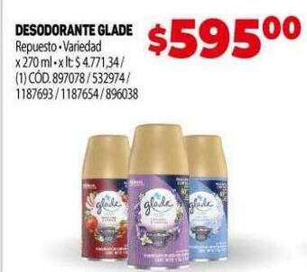 Makro Desodorante glade oferta