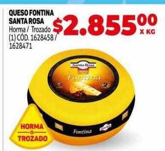 Makro Queso fontina santa rosa oferta