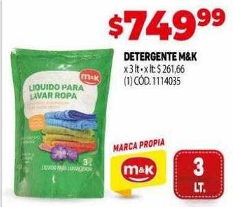 Makro Detergente m&k oferta
