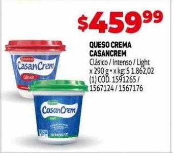 Makro Queso crema casancrem oferta