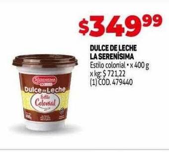 Makro Dulce de leche la serenísima oferta